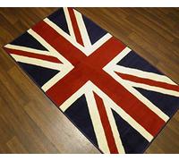 Union Jack Rugs 80x150cm Red/White/Blue Aprox 5x3ft Tough Mats Soft Pile