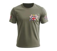 Union Jack Shirts for Men Summer Short Sleeve Cotton T-Shirts UK British Flag Print Crew Neck Tee Shirt Great Britain Bunting Flags England Tshirt King Charles Coronation Designer Tshirts