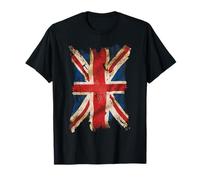 Union Jack Shirts Women Men Cool Distressed UK British Flag T-Shirt
