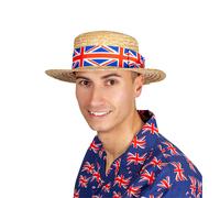 Union Jack Straw Boater Hat Great Britain British VE Day Accessory WHOLESALE