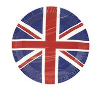 Union Jack Street Party - Pack of 6 Paper Plates 23cm - Kings Coronation