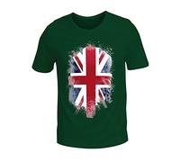 Union Jack T Shirts for Men UK, Short Sleeve Union Jack Printed Flag T-Shirt British Flag Summer Men's and Women's Same British Loose Large Size T Shirt Tops 50th Birthday Gifts Men