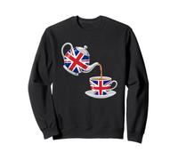Union Jack Teapot Teacup British Tea Lover Great Britain Sweatshirt