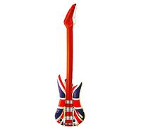 Henbrandt Inflatable Guitar - Union Jack Theme - Plastic - 39 in / 100 cm