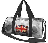 Union Jack Travel Luggage Duffel Bag Sports Rolling Foldable Duffel Bag, Marbling
