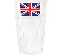 Union Jack Tumblers - Pack of 1 - Heavy Duty Plastic Premium Reusable 325ml Tumbler Cups with Union Jack Flags - Perfect for National Celebrations and Jubilee King's Coronation Street Parties