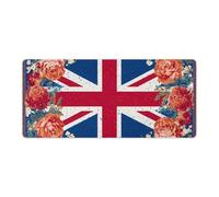 Union Jack UK British Flag Bandana Cute Gaming Mousepad Rubber Base Desk Mat for Home Office Laptop Computer