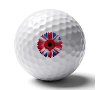 Union Jack UK Flag Daisy Flower Custom Golf Ball Soft Practice Golf Balls Performance Distance And Speed for Indoor Outdoor
