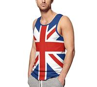 Union Jack UK Flag Men's Tank Top Sleeveless T-Shirt Pullover Vest Shirts Gym Workout