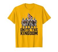 Union Jack Unite The Kingdom T-Shirt, Men, Golden Yellow, Small