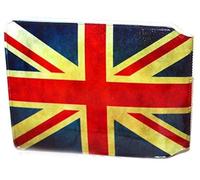 Union Jack Vintage Credit Card Bus Pass Wallet Slimline Travel Rail Ticket Holder Cover for Oyster Business Zip ID Card - Bifold - Party Bag Gift School Leaver Uni (1x Wallet)