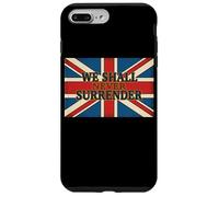 Union Jack We Shall Never Surrender Churchill Quote Case for iPhone 7 Plus/8 Plus