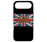 Union Jack We Shall Never Surrender Churchill Quote Case for iPhone Air