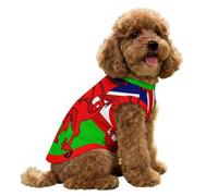 Union Jack Welsh Flag Dog Shirt Summer Tank Top Sleeveless Pet Clothes for Small Medium Puppy And Cat
