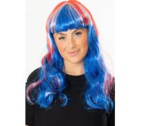 Union Jack Wig Great Britain Celebrations Fancy Dress Accessory