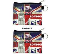 Union Jack With London Icon Picture Coin Purse Pack of 2