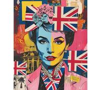 Union Jacked - Where punk meets posh, and it’s beautiful: This British, bold, and slightly unstable notebook has 110 lined pages, 7.5" x 9.25”