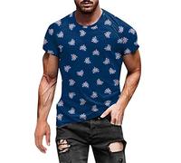 Union Jacket T Shirts for Men 2024 Trendy Summer Patriotic Casual Short Sleeve Crew Neck Union Jack Flag Printed Graphic Tees Athletic Fit Gym Workout Muscle Tee Shirts
