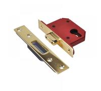 Union JL21EUS-PB-3.0 Strongbolt 21Eu Eus-Pb-3.0 Euro Deadlock Plated Brass 81Mm 3In
