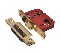 Union JL22EUS-PB-2.5 Strongbolt 22Eu Eus-Pb-2.5 Euro Sashlock Plated Brass 68Mm 2.5In