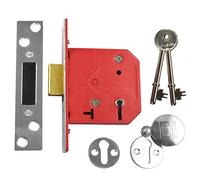UNION J2101-SC-3.00 5 Lever Mortice Deadlock Satin Chrome Finish 77.5mm 3in Box