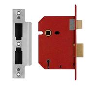 Union J2201-SC-3.00 2201 5 Lever Mortice Sashlock Satin Chrome 77.5Mm 3In Box