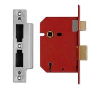 UNION Mortice Sash Lock 2201 5-Lever 77.5mm Satin Chrome (Visi Pack)