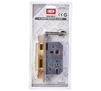 Union Y-2277-PL-2.50 3 Lever Mortice Sashlock Polished Brass 65mm 2.5in Visi