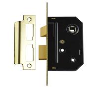 Union J2294-PL-2.50 2294 Mortice Bathroom Lock Polished Brass 63Mm 2.5In Box
