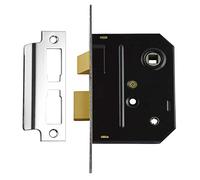 Union J2294-CH-3.00 2294 Mortice Bathroom Lock Chrome Finish 76Mm 3In Box