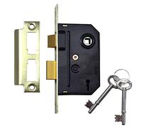 Union 2295 2 Lever Mortice Sashlock Polished Brass 63mm 2.5in Box UNNJ2295PL25