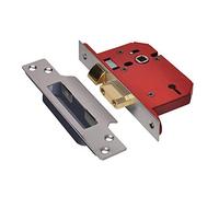 Union Locks 3 Lever StrongBOLT Sashlock - Satin Stainless Steel - Size 68