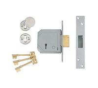 Union V-3G114E-SC-67 3G114E 5 Lever Mortice Deadlock C-Series 67Mm 2.5In Satin Chrome