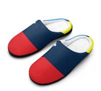 Union of Venezuela And Argentina Flag Cotton Slippers for Men Non-Slip Breathable Winter House Slippers Indoor Outdoor 7-8(40-41)