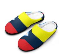Union of Venezuela And Argentina Flag Women‘s Cotton Slipper Comfortable Cozy Plush Slippers Anti-Skid Indoor House Closed Toe Shoes