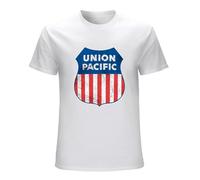 Union Pacific T-Shirt Railroad Railway Train Building America Gift Mens Tee Black Unisex Tee White 3XL