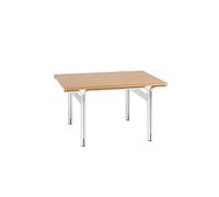Union Side Table Aluminum/Warm Brown