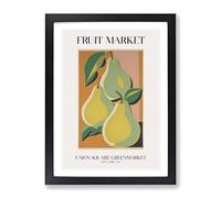 Union Square Fruit Market Exhibition Vol.4 Framed Print | A2 Black Framed Wall Art | Ready to Hang | Modern Food Picture | Living Room Bedroom Lounge Office