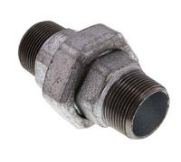 Union Straight Connector R1 1/4'' Cast Iron Flat Seal 25bar (351.25psi)