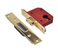 UNION Mortice Euro Deadlock JL21EUS-PB-2.5 – Strongbolt, Plated Brass, 68mm (2.5in)