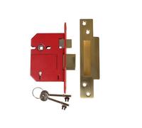 Union Strongbolt 2200S 5 Lever Mortice Sashlock Satin Br (57mm)