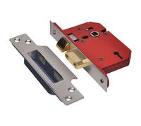 UNION StrongBOLT 2203S 3 Lever Mortice Sashlock Polished Brass 81m...