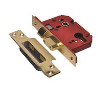 UNION StrongBOLT 22EU EUS-PB-3.0 Euro Sashlock Plated Brass 81mm 3in