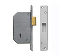 UNION Mortice Deadlock 3G110 C Series 5 Detainer 73mm Satin Chrome