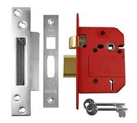 Union Y2200S-SC-3.0 Strongbolt 2200S Bs 5 Lever Mortice Sashlock Satin Chrome 81Mm Visi