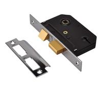Union Y-ES-SL-CH-2.5 Es-Sl Essentials 3 Lever Mortice Sashlock Chrome 65Mm 2.5In Visi