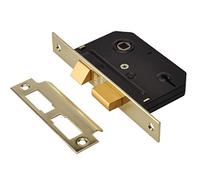 Union Y-ES-SL-PB-2.5 Es-Sl Essentials 3 Lever Mortice Sashlock Polished Brass 65Mm 2.5In Visi