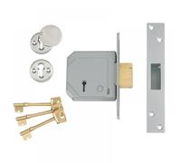 Union V-3G114E-SC-67 3G114E 5 Lever Mortice Deadlock C-Series 67Mm 2.5In Satin Chrome