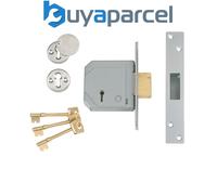 UNION V-3G114E-SC-80 3G114E 5 Lever Mortice Deadlock C-Series 80mm 3in Satin Chr