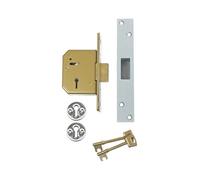 UNION Mortice Deadlock V-3G115-SC-67 C Series 5-Lever 67mm Satin Chrome